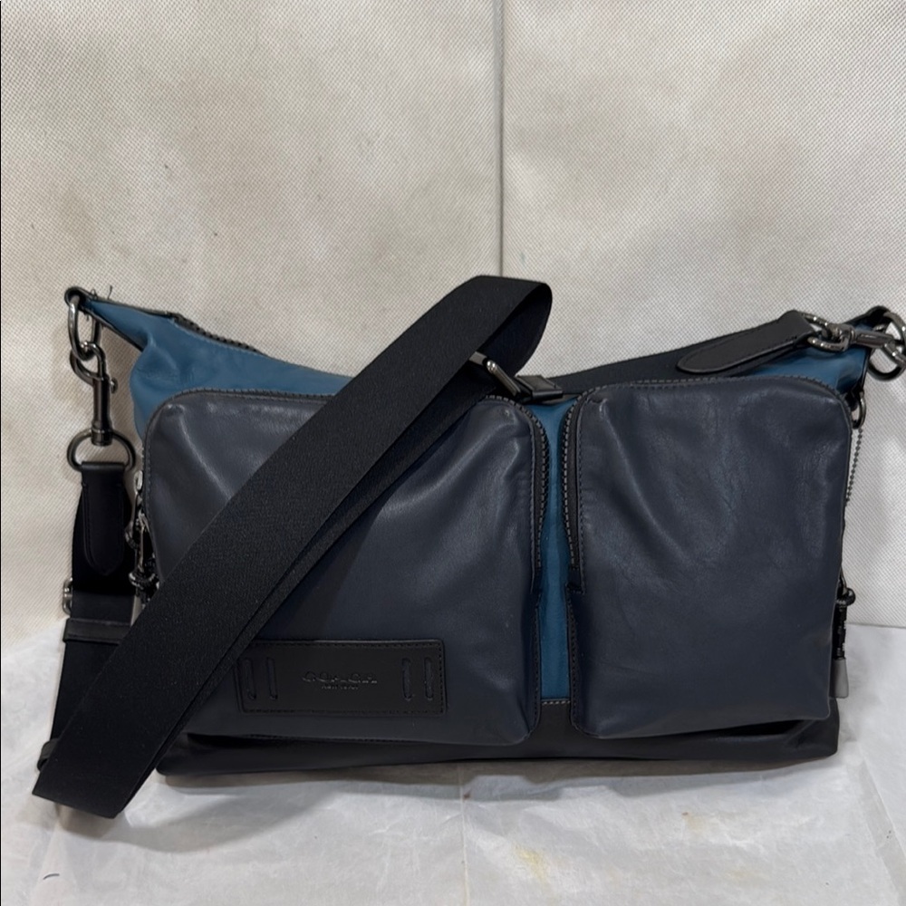 Nwot - Coach Leather Ranger Pocket Messenger Bag #1953